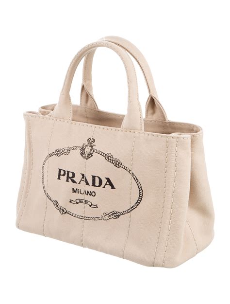 prada canvas shoulder bag